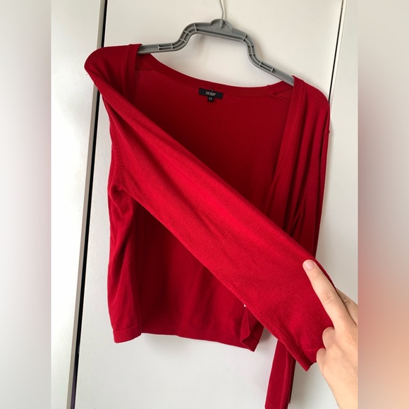 Hobbs red cardigan - size 12 - Picture 6 of 6